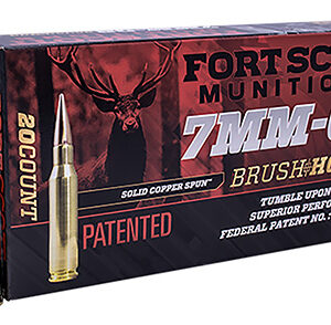 Fort Scott Munitions 7MM08120SCV1 Tumble Upon Impact (TUI) Rifle 7mm-08 Rem 120 gr Solid Copper Spun 20 Per Box/ 10 Case