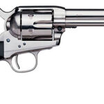 134583 Taylors & Company 0420N00 1873 Cattleman 44-40 Win Caliber with 4.75" Barrel, 6rd Capacity Cylinder, Overall Nickel-Plated Finish Steel & Black Polymer Grip