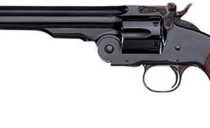 Taylors and Company Top Break Schofield .44-40 Winchester revolver with 7-inch barrel and walnut grip