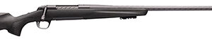 Browning 035543297 X-Bolt Pro Long Range 300 PRC 3+1 26" Skip Fluted Heavy Barrel, Recoil Hawg Muzzle Brake, Spiral Fluted Bolt, Carbon Gray Elite Cerakote, Natural Carbon Fiber Stock