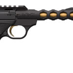 135148 Browning 051573490 Buck Mark Plus Vision SR 22 LR 10+1 5.87" Black Anodized/Gold Cerakote/SR/Threaded Barrel, Matte Black Serrated Steel/Optic Ready Slide & Aluminum Frame Black Ultragrip FX Grip