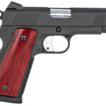 135905 Fusion Firearms 1911RIPTIDEC9MM 1911 Freedom Riptide C 9mm Luger 4.25" 8+1, Black, Beavertail Frame, Serrated Slide, Red Cocobolo Grip, 70 Series Design