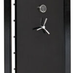 137313 SnapSafe 75419 Vault Door Out-Swing Black 12 Gauge Steel 32.80"W x 81"H Access Code/Key Entry