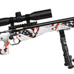 137729 Crickett KSA2153 Precision Complete Package 22 LR 1rd 16.12" Blued American Flag & Amendment Fixed Thumbhole Stock Right Hand (Youth)