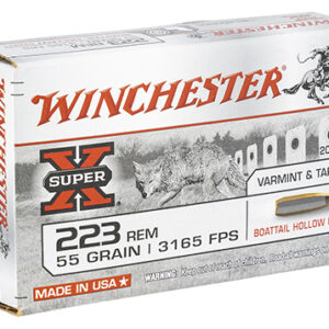 Winchester Ammo W223HP55 Power-Point  223 Rem 55 gr Boat Tail Hollow Point 20 Per Box/ 25 Case