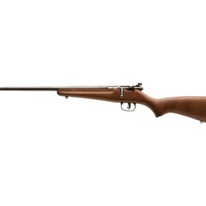 Savage Rascal .22 LR left-hand hardwood stock with 16.13 inch blued barrel