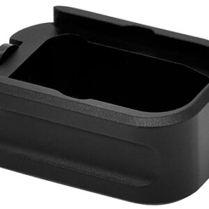 Warne MEG43X2BLK Magazine Extension  made of 6061-T6 Aluminum with Hardcoat Anodized Black Finish for Glock 43X, 48 Magazines (Adds 2rds)