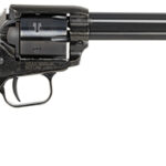 139141 Heritage Mfg RR22B6GPRL Rough Rider 22 LR 6 Shot 6.50" Black Barrel & Cylinder Black Frame, Altamont Gray Pearl Grips