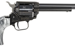 Heritage Mfg RR22B6GPRL Rough Rider  22 LR 6 Shot 6.50" Black Barrel & Cylinder Black Frame, Altamont Gray Pearl Grips