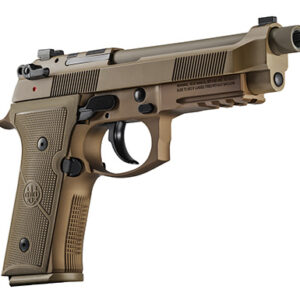 Beretta USA JS92M9A4GM M9A4  9mm Luger 5.10" Threaded Barrel 18+1, Flat Dark Earth Cerakote Polymer Frame, Serrated Steel Optic Cut Slide, Polymer Grip & Decocker Safety