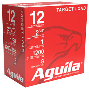 Aguila 1CHB1305 Target Load Competition 12 Gauge 2.75" 1 oz 8 Shot 25 Per Box/ 10 Case