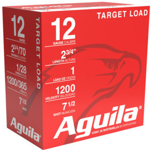 Aguila 1CHB1304 Target Load Competition 12 Gauge 2.75" 1 oz 7.5 Shot 25 Per Box/ 10 Case