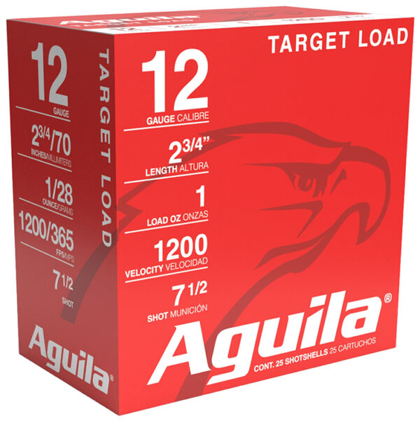 140844 Aguila 1CHB1304 Target Load Competition 12 Gauge 2.75" 1 oz 7.5 Shot 25 Per Box/ 10 Case