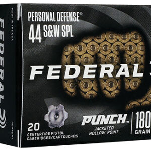 Federal PD44SP1 Premium Personal Defense 44 S&W Spl 180 gr Jacketed Hollow Point 20 Per Box/ 10 Case