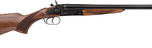 Rock Island 12RSS24 Side By Side  12 Gauge with 24" Barrel, 3" Chamber, 2rd Capacity, Black Anodized Metal Finish & Walnut Stock Right Hand (Full Size)