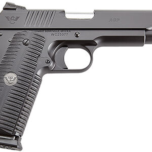 Wilson Combat ACP 9mm pistol 5" barrel Black Armor-Tuff finish Black G10 Eagle Claw grips