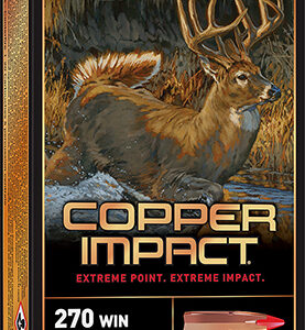 Winchester Ammo X270CLF Copper Impact  270 Win 130 gr Copper Extreme Point Lead Free 20 Per Box/ 10 Case