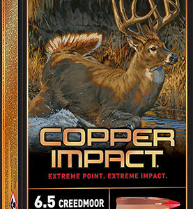 Winchester Ammo X65CLF Copper Impact  6.5 Creedmoor 125 gr Copper Extreme Point Lead Free 20 Per Box/ 10 Case