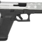 142388 Glock PA225S204BWFS G22 Gen5 40 S&W 4.49" Glock Marksman Barrel 15+1, Black Frame, Gray Battle Worn Flag Cerakote Slide, Modular Backstrap, Ambidextrous Mag. Catch & Slide Stop, Safe Action Trigger