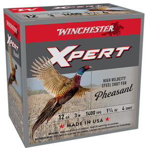 Winchester Ammo WEXP123H4 Xpert Pheasant Lead Free High Velocity 12 Gauge 3" 1 1/4 oz 4 Shot 25 Per Box/ 10 Case