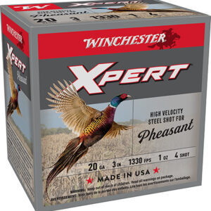 Winchester Ammo WEXP2034 Xpert Pheasant Lead Free High Velocity 20 Gauge 3" 1 oz 4 Shot 25 Per Bx/ 10 Case