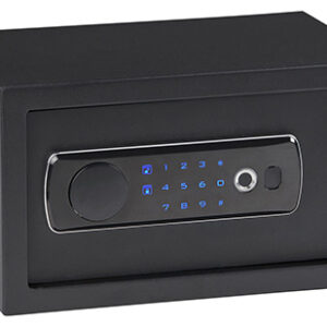 Bulldog BD5010 Duo  Digital Keypad/Biometric/Key Entry Black Powder Coat Steel Holds 1 Handgun LED Keypad