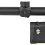 143118 Sig Sauer Electro-Optics SOK15BM05 Buckmasters Combo Kit Black Anodized 4-16x44mm 30mm Tube, BDC Reticle, Features Buckmaster Scope/Buckmaster 1500 Rangefinder