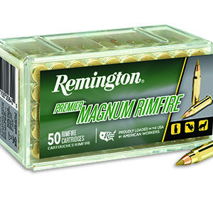 Remington Ammunition 20023 Premier Magnum Rimfire 17 HMR 17 gr Jacket Hollow Point 50 Per Box/ 40 Cs