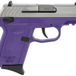 144524 SCCY Industries CPX1TTPUG3 CPX-1 Gen3 9mm Luger 10+1 3.10" Purple Polymer w/Picatinny Rail Serrated SS Slide Purple Polymer Grip