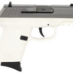 144547 SCCY Industries CPX3TTWTRDRG3 CPX-3 RD 380 ACP 10+1 2.96" White Polymer/Serrated Stainless Steel Slide/Finger Grooved White Polymer Grip