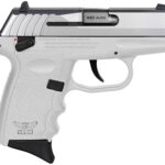 144587 SCCY Industries CPX-4TTWT CPX-4 380 ACP 10+1 2.96" White Polymer Serrated SS Slide Finger Grooved White Polymer Grip