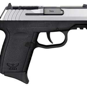 SCCY CPX-2 Gen3 9mm pistol 3.1 inch barrel black polymer frame stainless slide