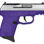 144624 SCCY Industries CPX2TTPURDRG3 CPX-2 Gen3 RD 9mm Luger 10+1 3.10" Purple Polymer w/Picatinny Rail Serrated Stainless Steel Slide Purple Polymer Grip