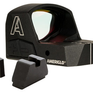 AmeriGlo HVN04 Haven Carry Ready Combo Matte Black 1x 5 MOA Illuminated  Adjustable Red LED Dot Reticle Fits Glock MOS G1-5 Features Iron Sight Set