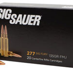 145238 Sig Sauer E277SFB13520 Elite Ball 277 Sig Fury 135 gr Full Metal Jacket 20 Per Box/ 10 Case