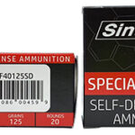 145258 SinterFire Inc SF40125SD Special Duty (SD) 40 S&W 125 gr Lead Free Frangible Hollow Point 20 Per Box/ 10 Case