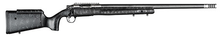 Christensen Arms ELR 6.5 PRC 26 inch carbon fiber wrapped barrel rifle Black with gray webbing stock