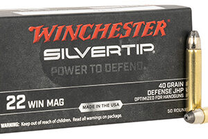 Winchester Ammo W22MST Silvertip  22 Mag 40 gr Silvertip Hollow Point 50 Per Box/ 20 Case