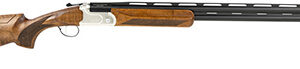 Stevens 18748 555 Sporting 12 Gauge 3" 2rd 30" Vent Rib Barrel, Silver Aluminum Receiver,  Turkish Walnut Adjustable Comb Stock