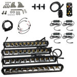 148418 Foxpro MUDCT4KIT Mud Cutter Light Kit Black 2810/3380/4408 Lumens White/Amber/Mixed LED