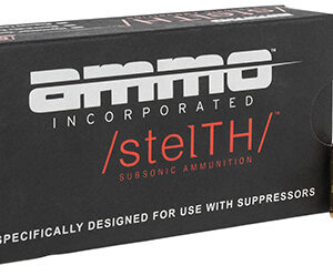 Ammo Inc 45230TMCSTL stelTH  45 ACP 230 gr Total Metal Case 50 Per Box/ 20 Case