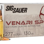 148645 Sig Sauer V277SFSP13020 Venari 277 Sig Fury 130 gr Soft Point 20 Per Box/ 10 Case