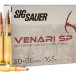 148646 Sig Sauer V3006SP16520 Venari 30-06 Springfield 165 gr Soft Point 20 Per Box/ 10 Case