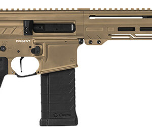 CMMG 54AA847-CT Dissent  5.7x28mm 32+1 6.50", Coyote Tan Cerakote Rec, OEM Grip, Picatinny Buffer Adapter