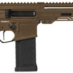 148705 CMMG 54AA847-MB Dissent 5.7x28mm 32+1 6.50", Midnight Bronze Cerakote Rec, OEM Grip, Picatinny Buffer Adapter