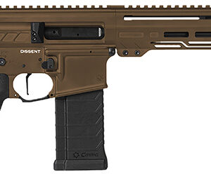 CMMG 54AA847-MB Dissent  5.7x28mm 32+1 6.50", Midnight Bronze Cerakote Rec, OEM Grip, Picatinny Buffer Adapter