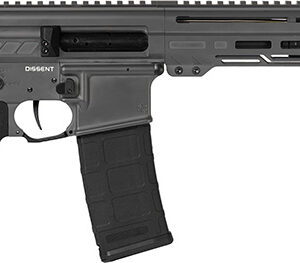 CMMG 30A0E33-TNG Dissent  300 Blackout 30+1 6.50", Tungsten Gray Cerakote Rec, OEM Grip, Picatinny Buffer Adapter