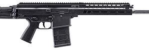 B&T APC PRO DMR .308 with 18.90 inch fluted barrel, M-LOK handguard, black folding stock