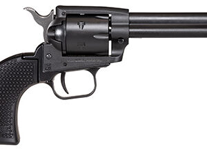 Heritage Mfg SRR22BS4PG Rough Rider  22 LR 6 Shot, 4.75" Black Satin Steel Barrel, Frame & Cylinder, Black Polymer Grip, Manual Thumb Safety, Exposed Hammer