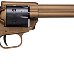 149107 Heritage Mfg SRR22A6 Rough Rider 22 LR 6 Shot, 6.50" Burnt Bronze Cerakote Steel Barrel & Frame, Black Satin Cylinder, Black Polymer Grip, Hammer/Thumb Safety, Exposed Hammer